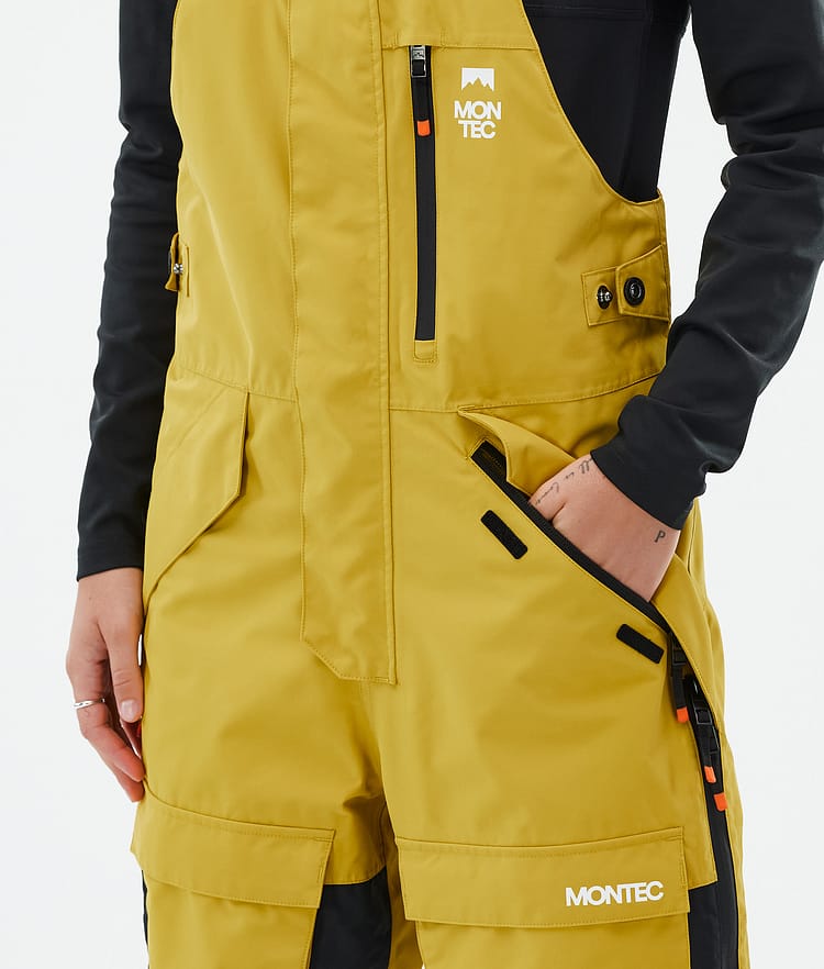 Fawk W Snowboardbukse Dame Yellow/Black, Bilde 5 av 7