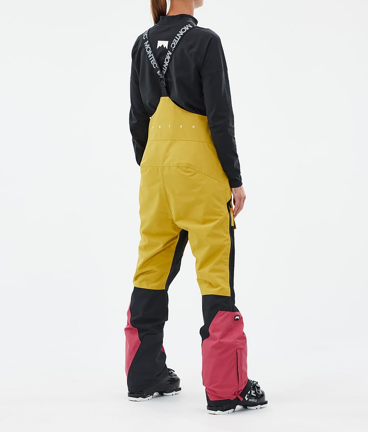 Fawk W Ski Pants Women Yellow/Black/Light Red, Image 4 of 7