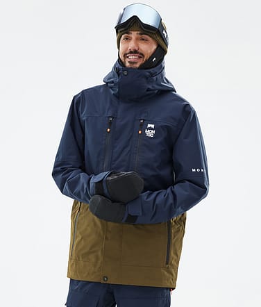 Fawk Ski Jacket Men Dark Blue/Fatigue