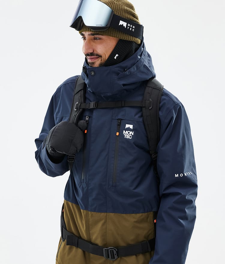 Fawk Ski Jacket Men Dark Blue/Fatigue, Image 2 of 10