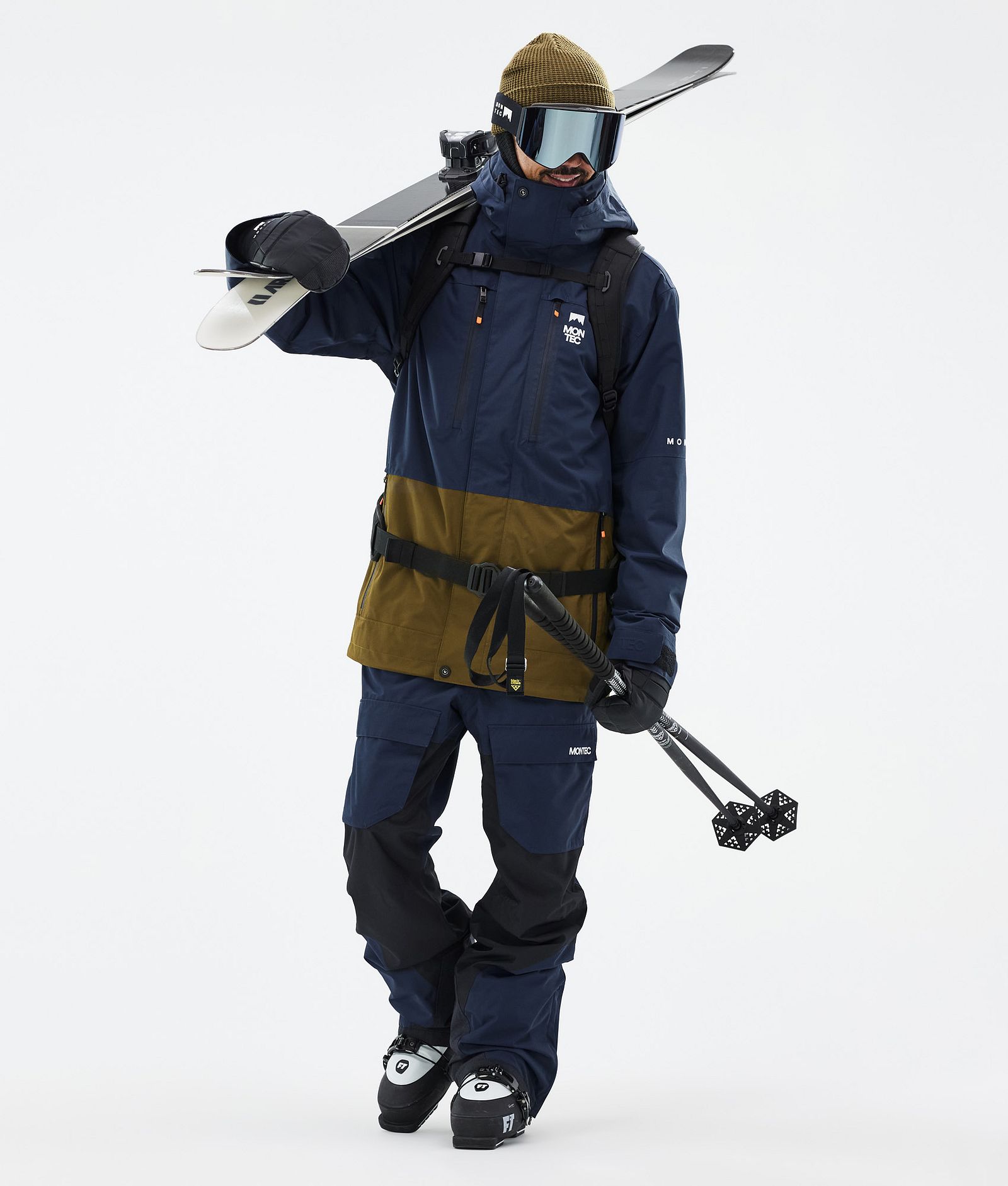 Fawk Ski Jacket Men Dark Blue/Fatigue, Image 3 of 10