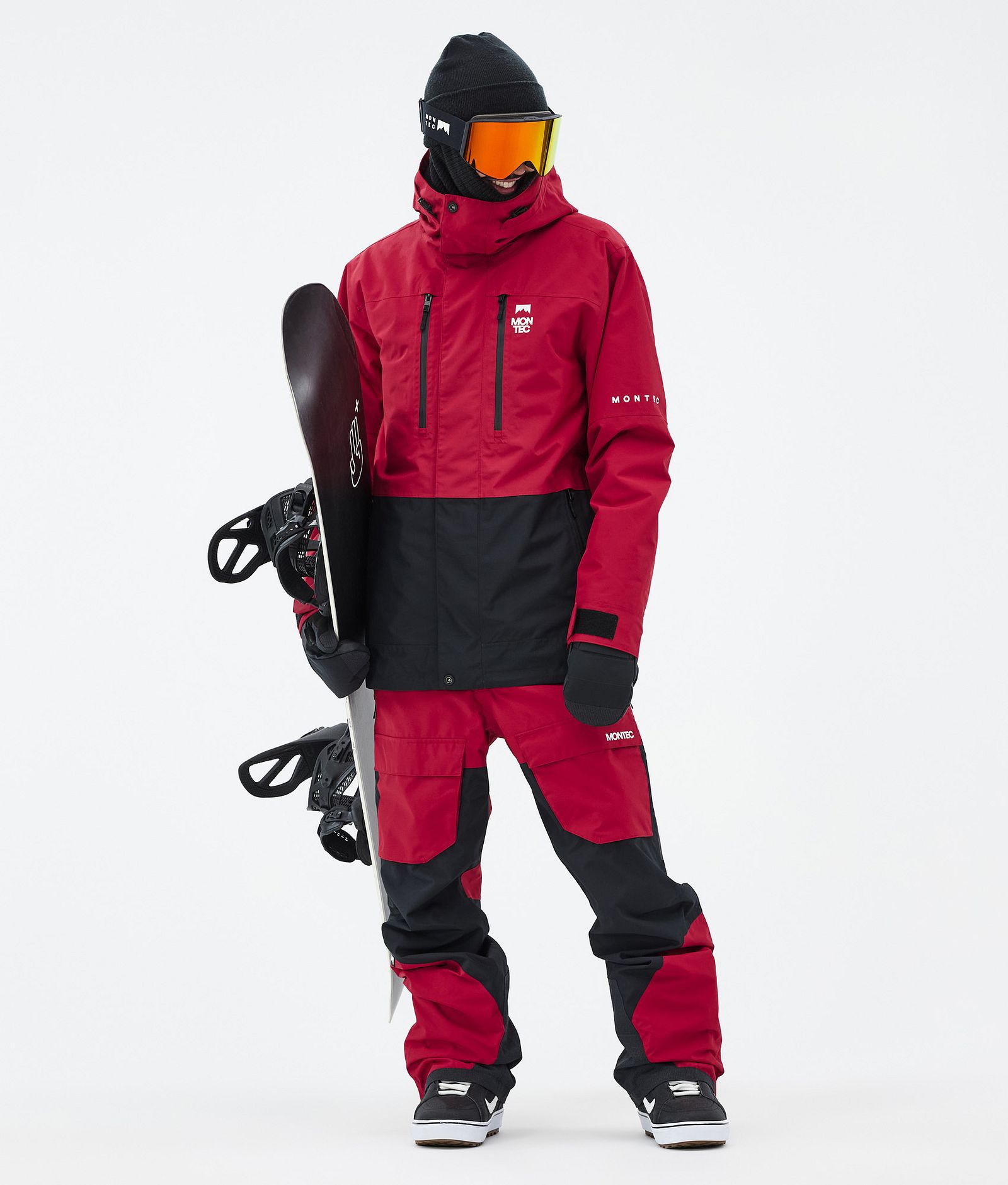 Fawk Snowboardjacke Herren Deep Red/Black, Bild 3 von 10