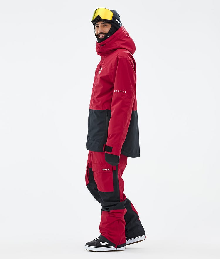 Fawk Snowboardjakke Herre Deep Red/Black, Billede 4 af 10