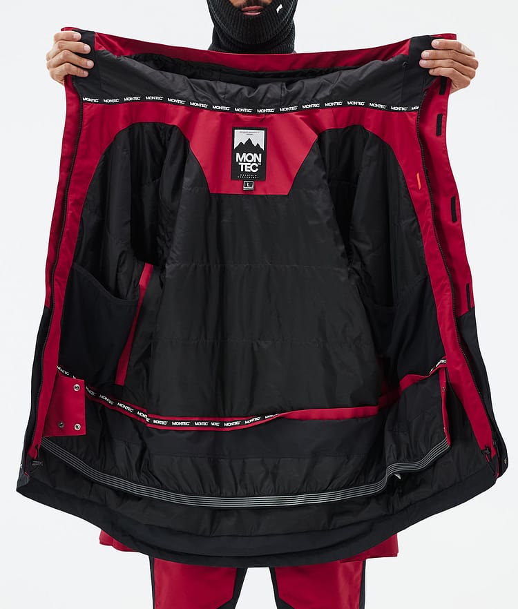 Fawk Ski Jacket Men Deep Red/Black, Image 10 of 10