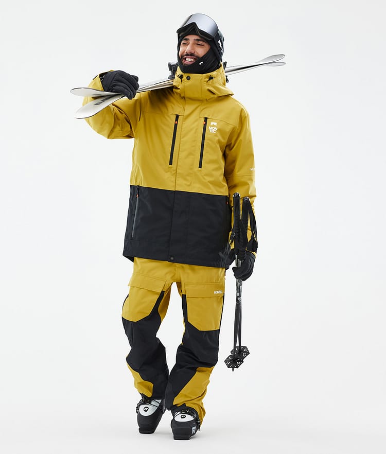 Fawk Veste de Ski Homme Yellow/Black, Image 3 sur 10