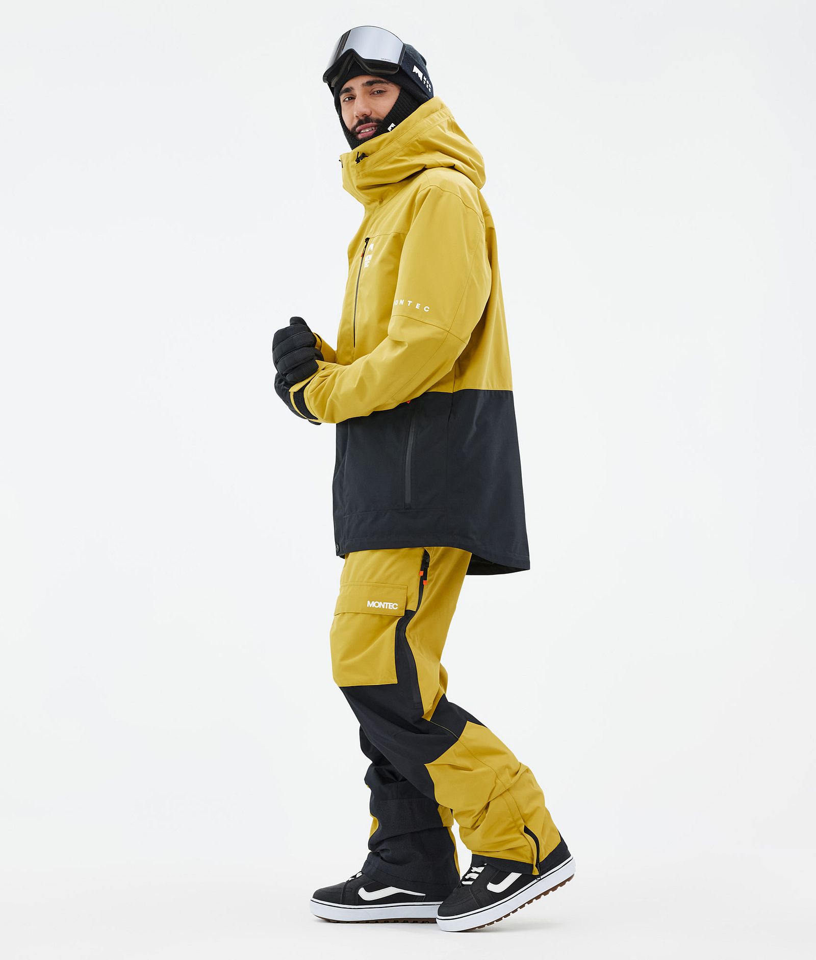 Fawk Snowboard Jacket Men Yellow/Black, Image 4 of 10