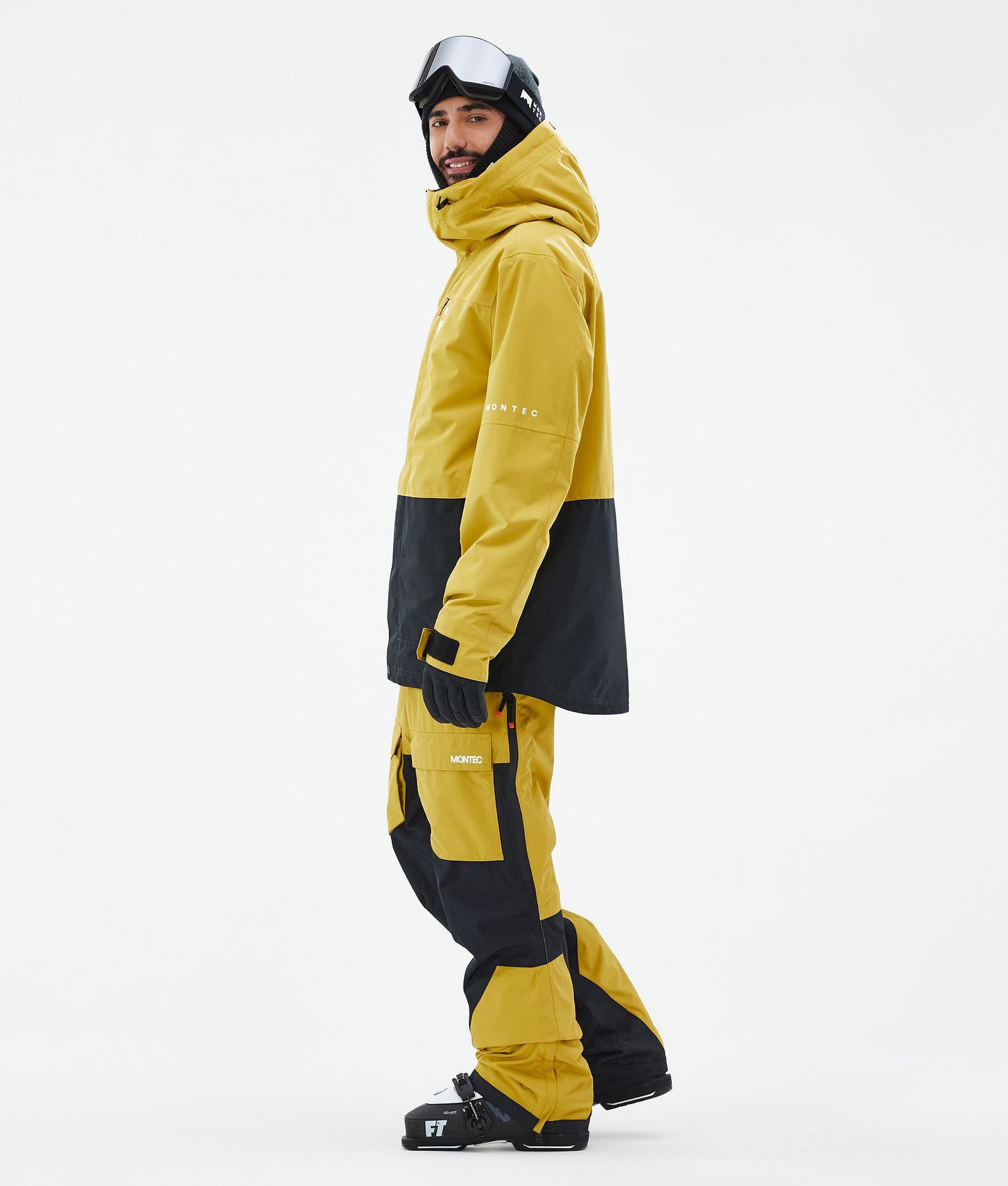 Fawk Veste de Ski Homme Yellow/Black, Image 4 sur 10