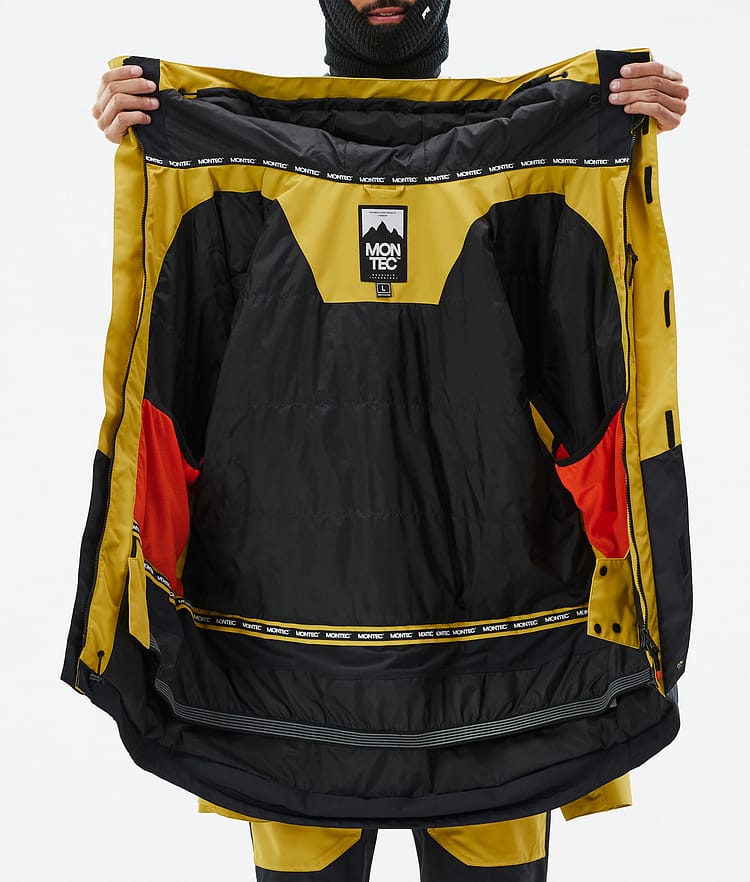 Fawk Snowboardjacka Herr Yellow/Black, Bild 10 av 10