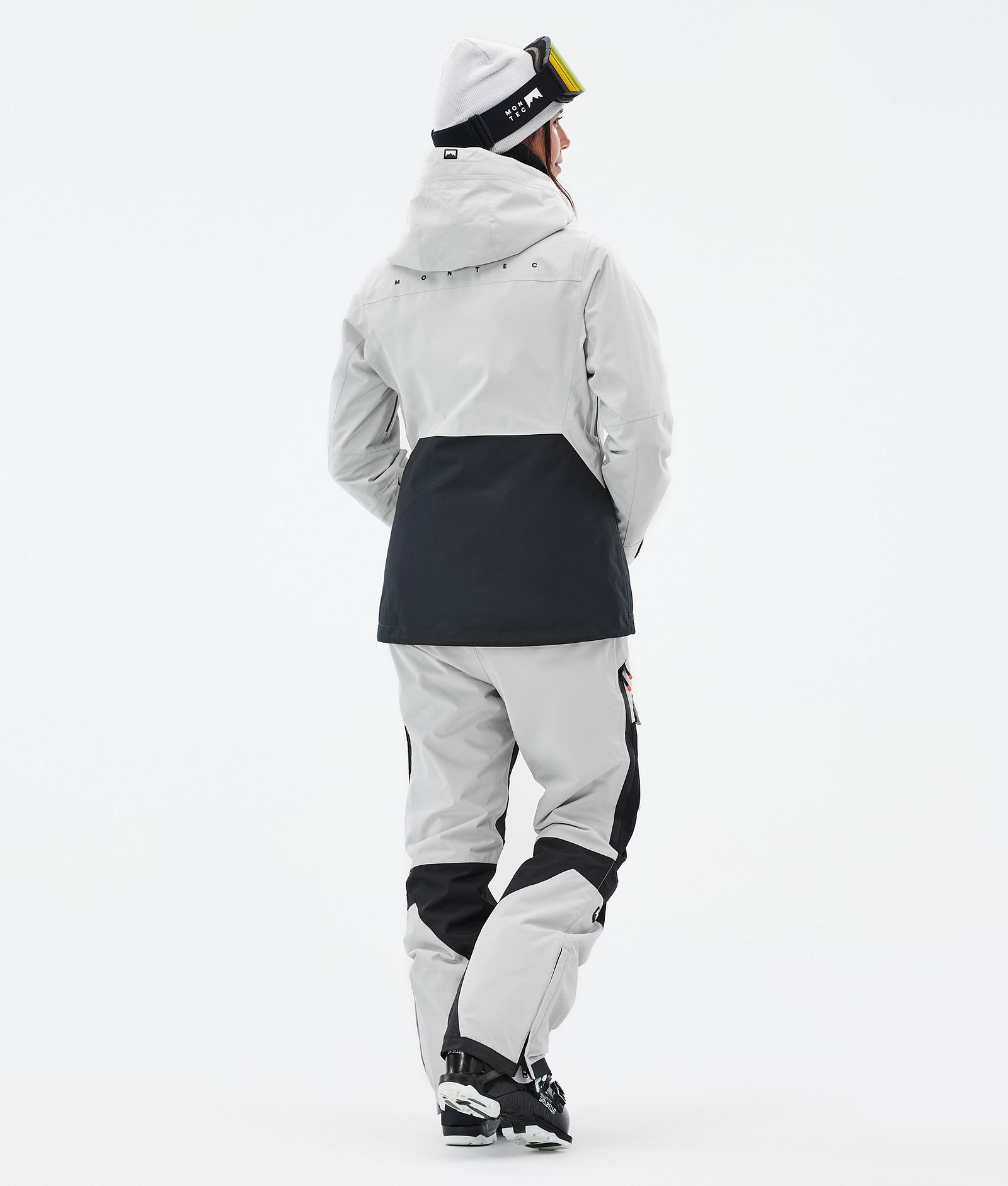 Moss W Veste de Ski Femme Light Grey/Black, Image 4 sur 9