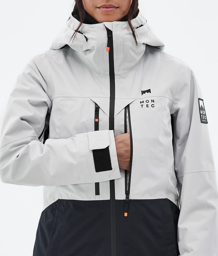 Moss W Veste de Ski Femme Light Grey/Black, Image 8 sur 9