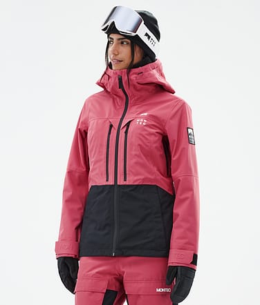 Moss W Veste de Ski Femme Light Red/Black