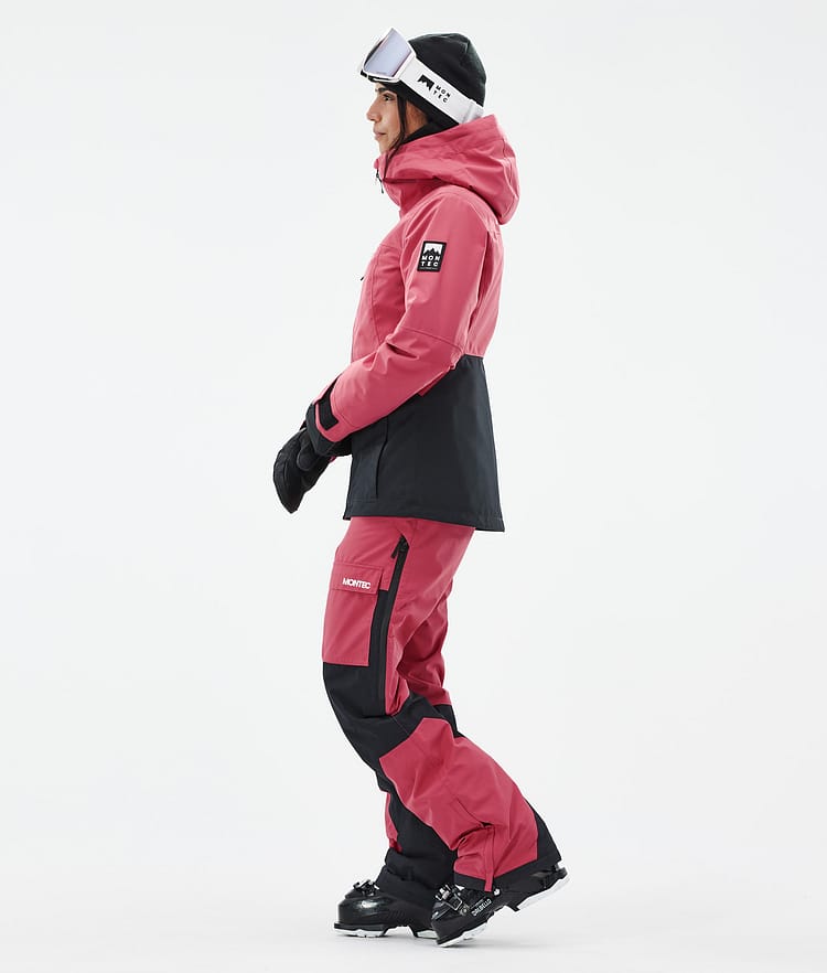 Moss W Veste de Ski Femme Light Red/Black, Image 4 sur 10