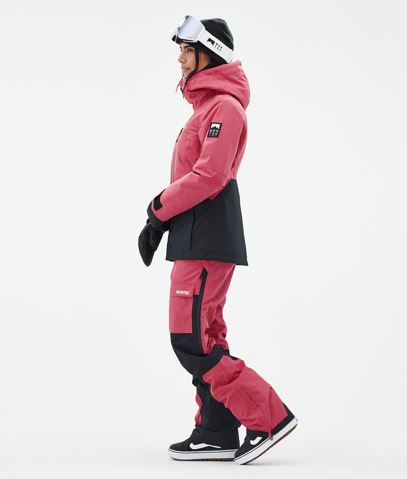 Moss W Veste Snowboard Femme Light Red/Black, Image 4 sur 10