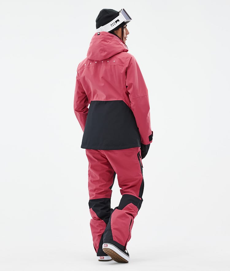 Moss W Giacca Snowboard Donna Light Red/Black, Immagine 5 di 10