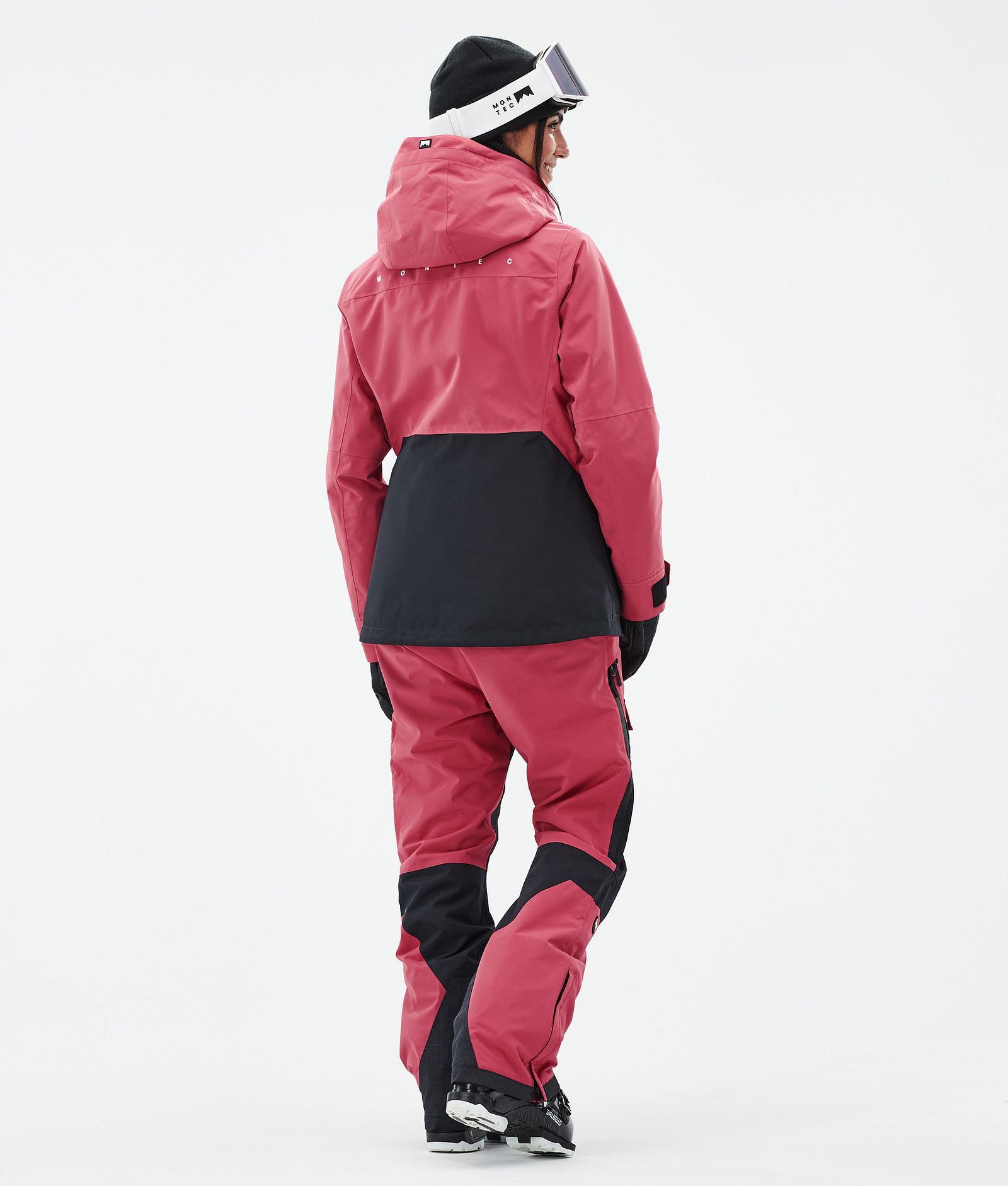 Moss W Manteau Ski Femme Light Red/Black, Image 5 sur 10