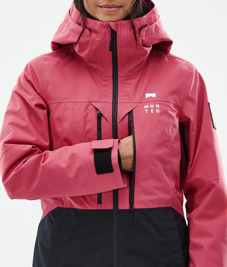 Moss W Veste de Ski Femme Light Red/Black, Image 9 sur 10