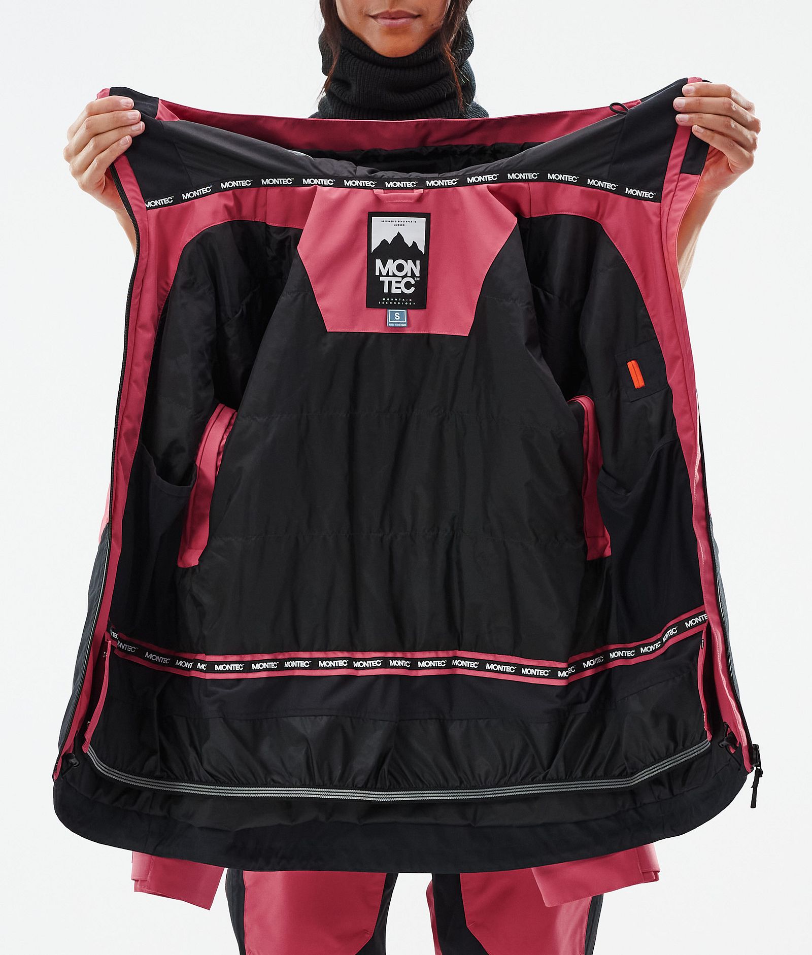 Moss W Veste Snowboard Femme Light Red/Black, Image 10 sur 10