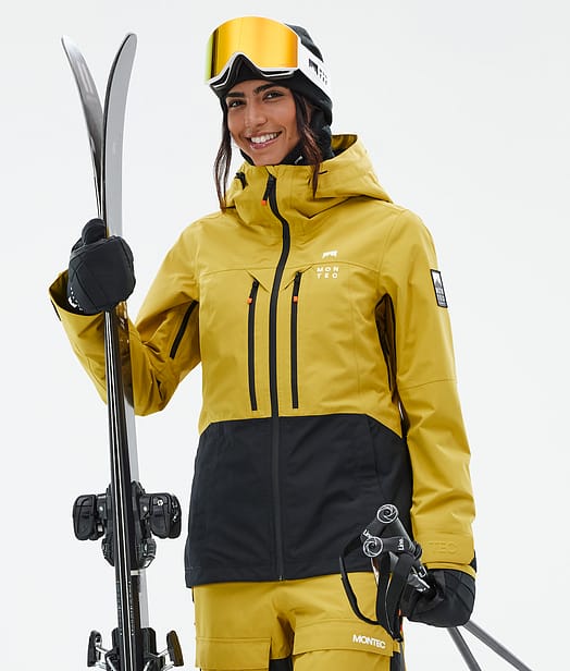 Moss W Skijacke Damen Yellow/Black