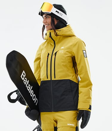 Moss W Veste Snowboard Yellow/Black