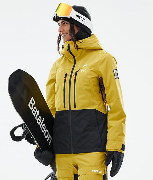 Moss W Snowboard Jacket Women Yellow/Black