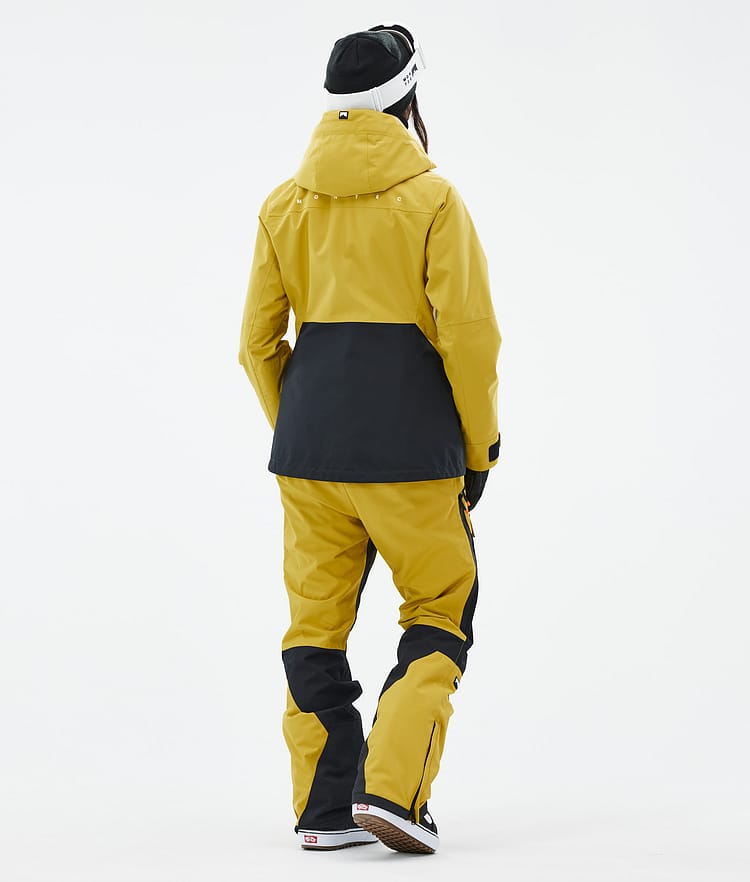 Moss W Veste Snowboard Femme Yellow/Black Renewed, Image 5 sur 10