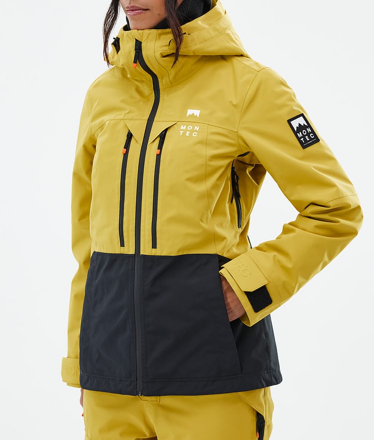 Moss W Veste Snowboard Femme Yellow/Black, Image 8 sur 10