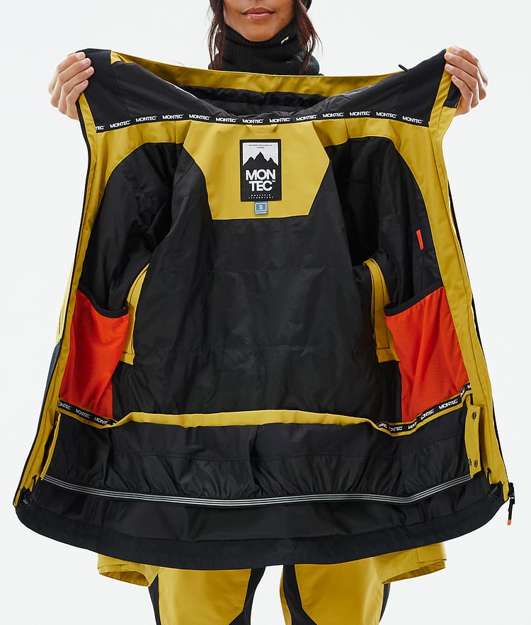 Moss W Veste de Ski Femme Yellow/Black, Image 10 sur 10