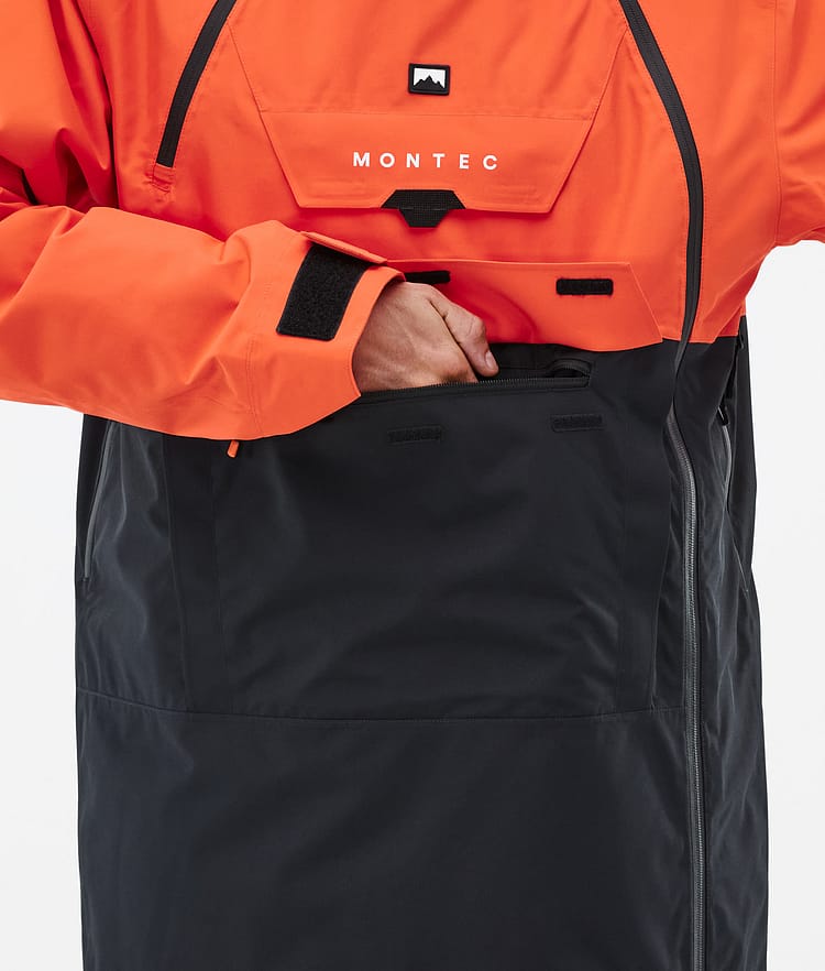 Doom Skijacke Herren Orange/Black, Bild 9 von 11