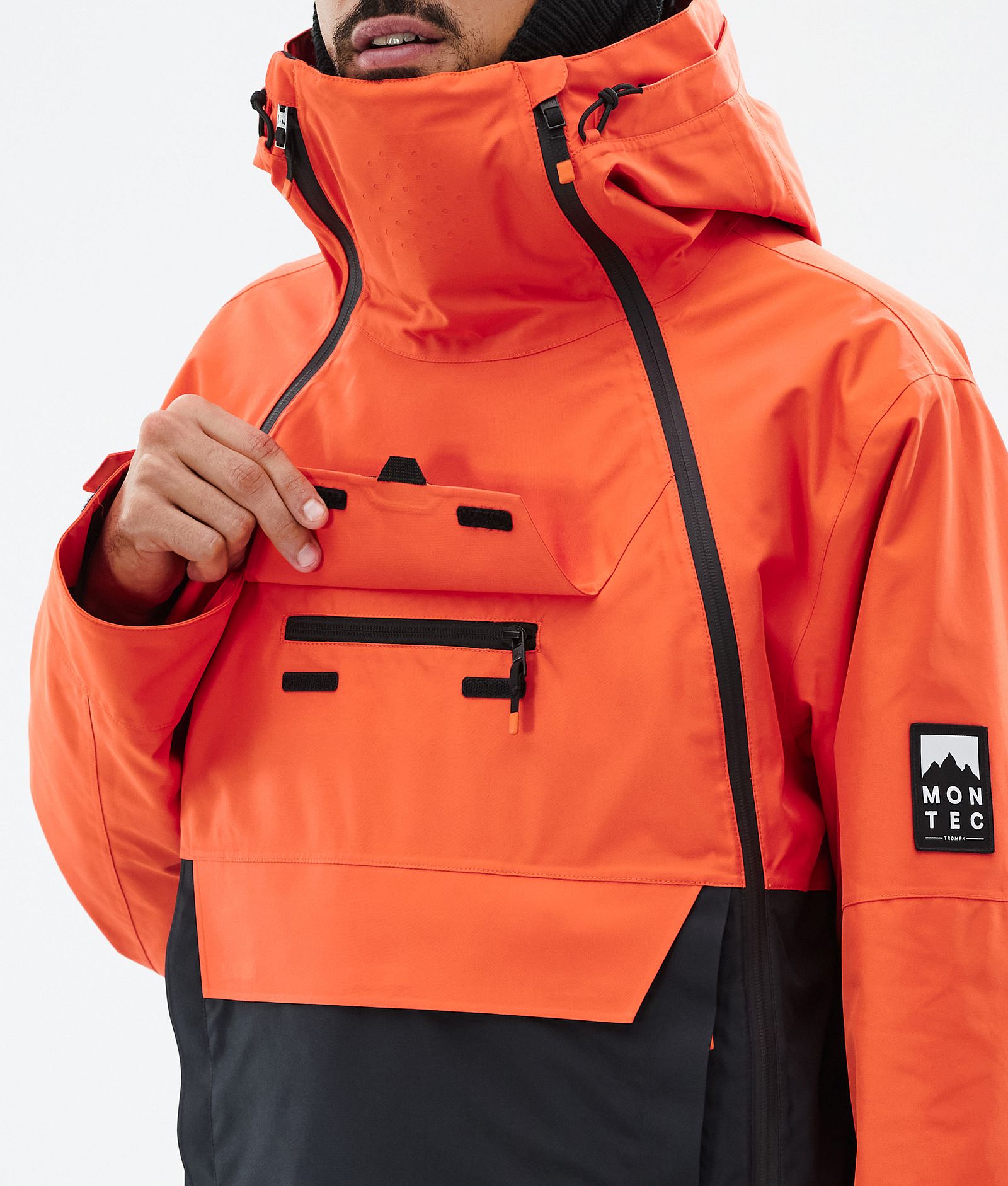 Doom Ski Jacket Men Orange/Black, Image 10 of 11