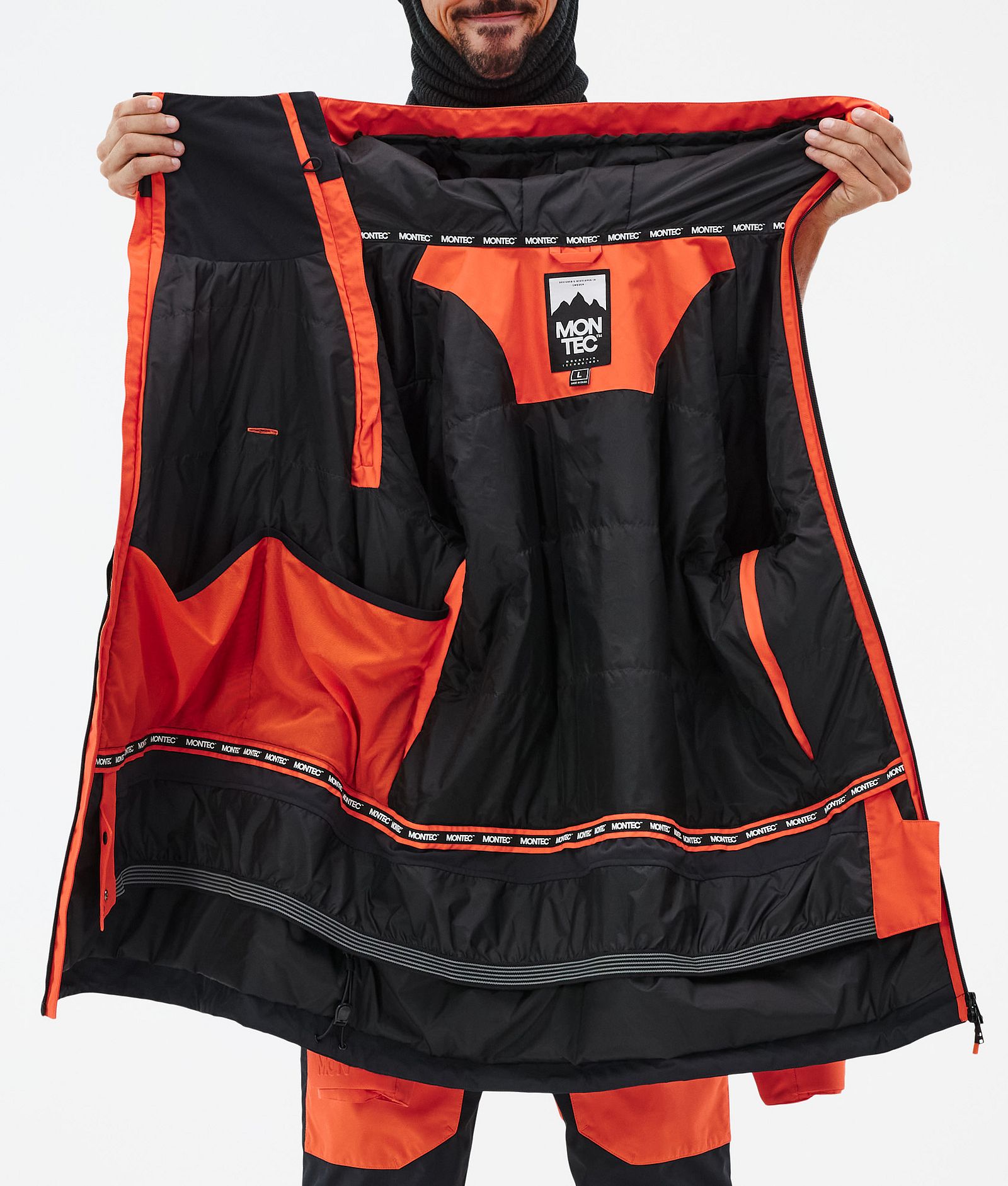 Doom Veste Snowboard Homme Orange/Black, Image 11 sur 11