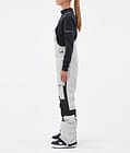 Fawk W Pantalon de Snowboard Femme Light Grey/Black, Image 3 sur 7