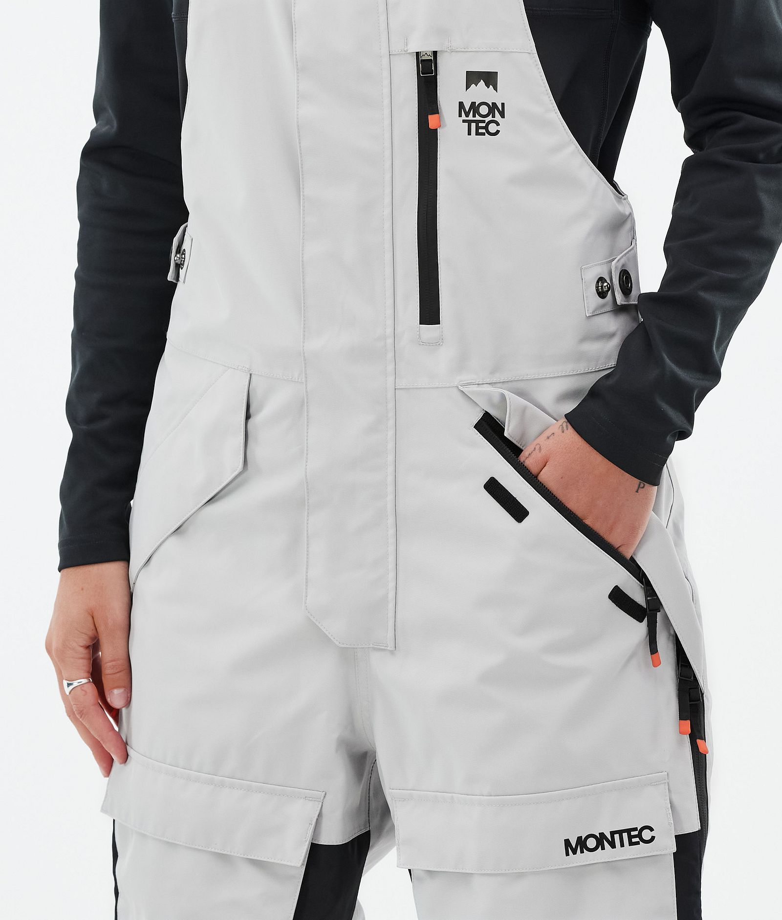 Fawk W Skibroek Dames Light Grey/Black, Afbeelding 5 van 7