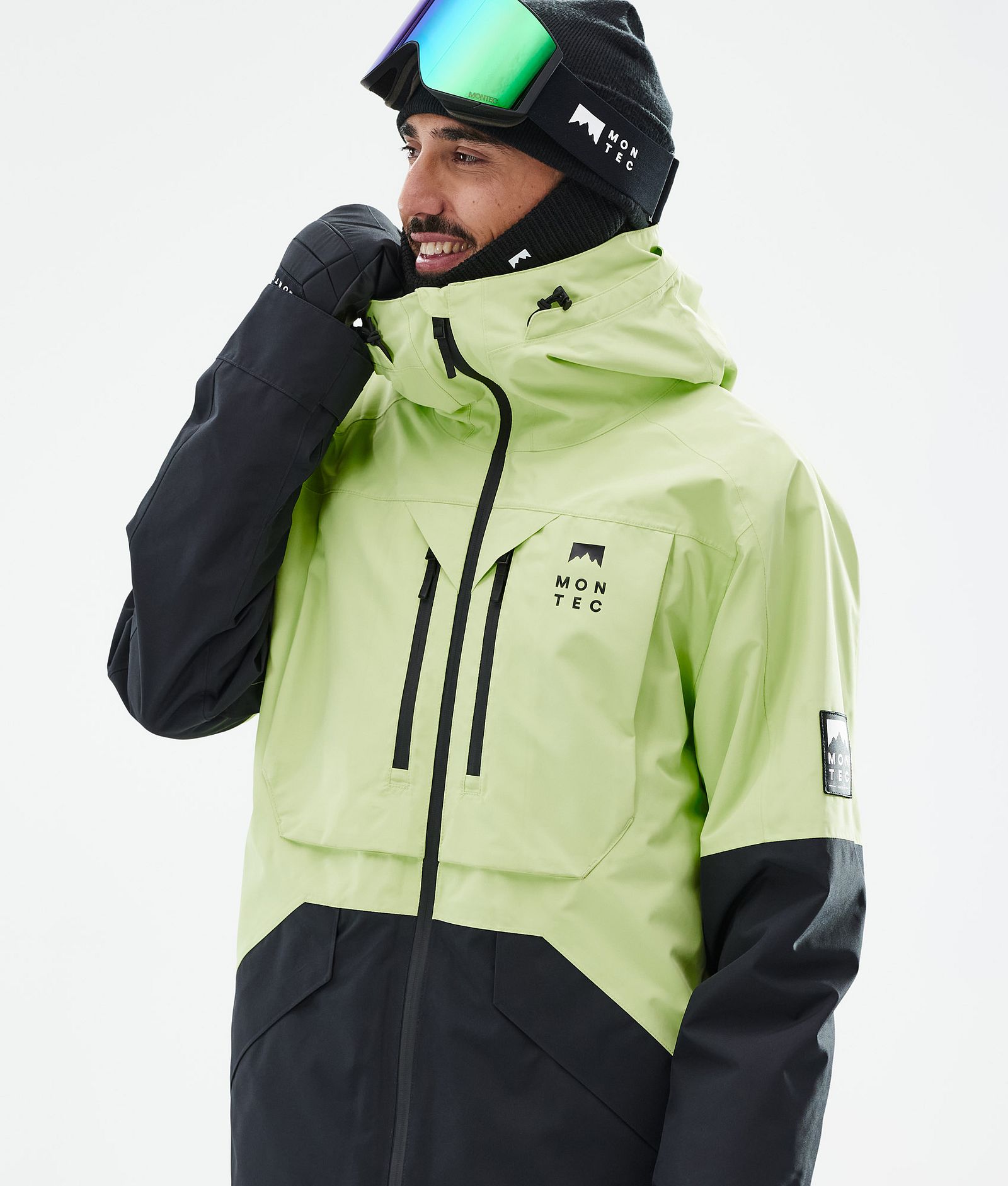 Arch Kurtka Snowboardowa Mężczyźni Faded Neon/Black, Zdjęcie 2 z 10