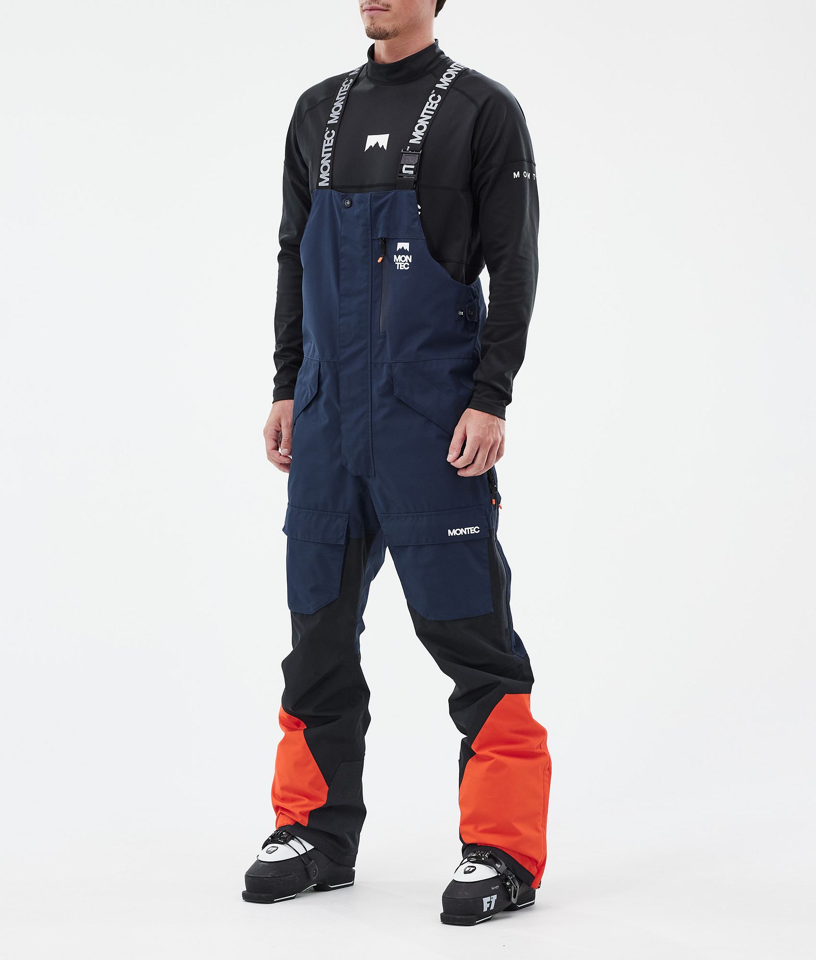 Fawk Ski Pants Men Dark Blue/Black/Orange, Image 1 of 7