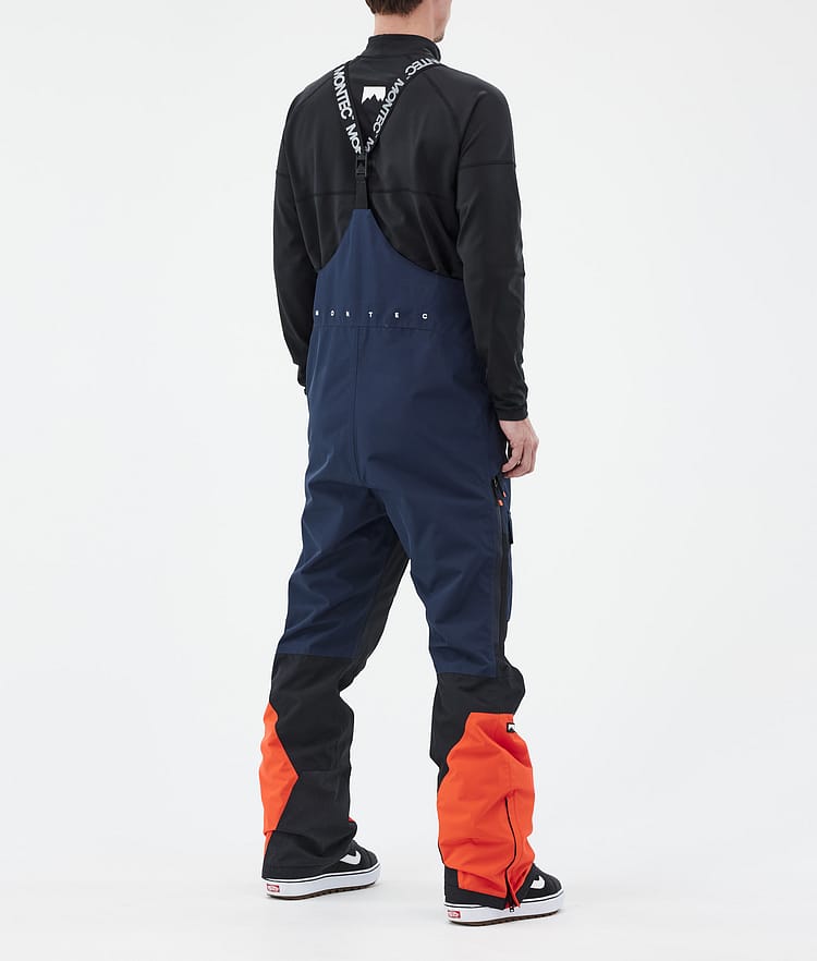 Fawk Pantalon de Snowboard Homme Dark Blue/Black/Orange Renewed, Image 4 sur 7