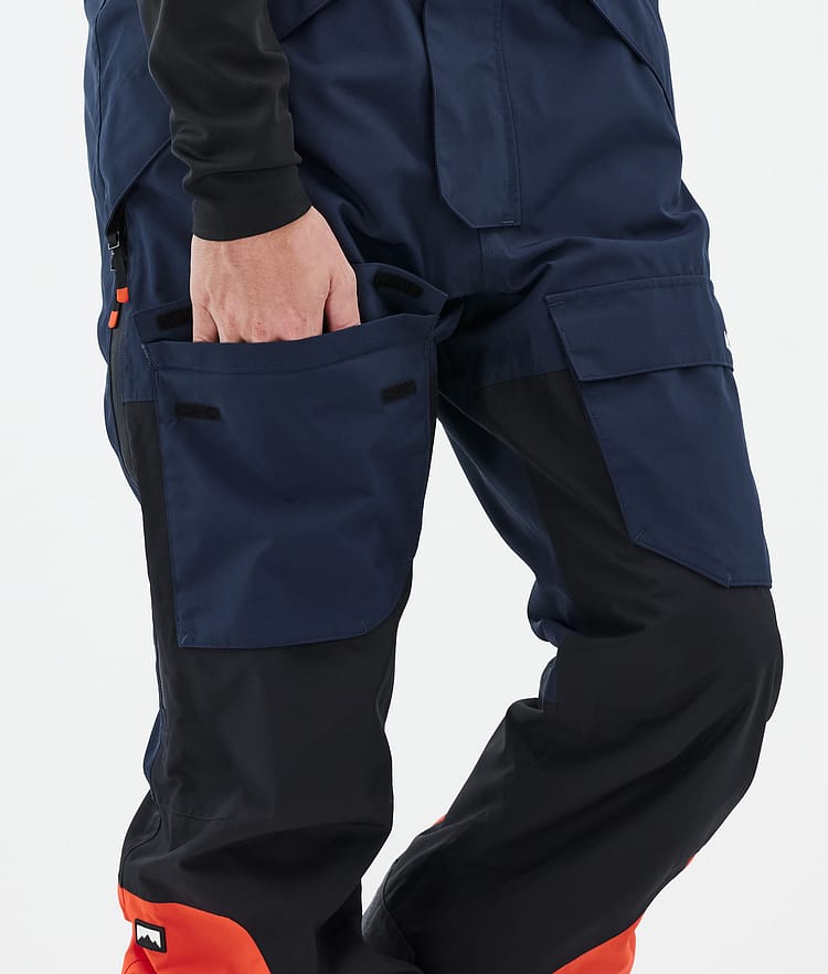 Fawk Ski Pants Men Dark Blue/Black/Orange, Image 7 of 7