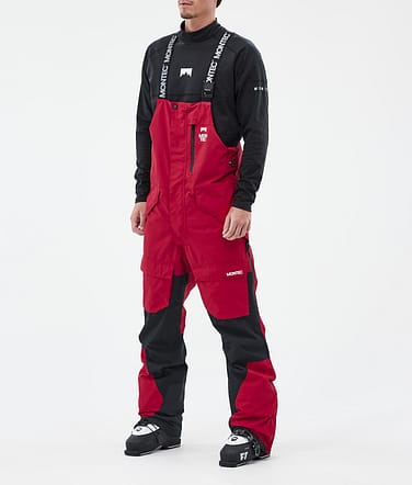 Fawk Ski Pants Men Deep Red/Black