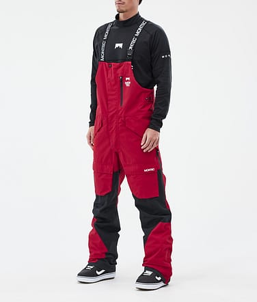 Fawk Pantaloni Snowboard Uomo Deep Red/Black