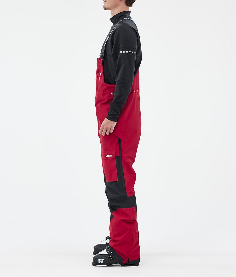 Fawk Pantalon de Ski Homme Deep Red/Black, Image 3 sur 7