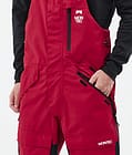 Fawk Pantalon de Snowboard Homme Deep Red/Black, Image 5 sur 7