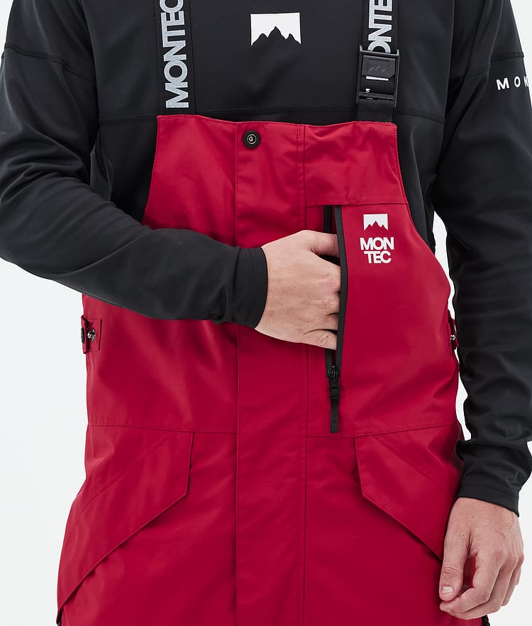 Fawk Pantaloni Snowboard Uomo Deep Red/Black, Immagine 6 di 7