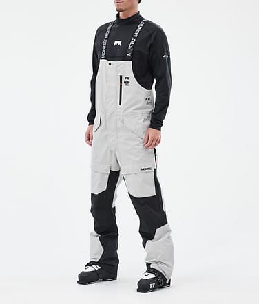 Fawk Ski Pants Men Light Grey/Black