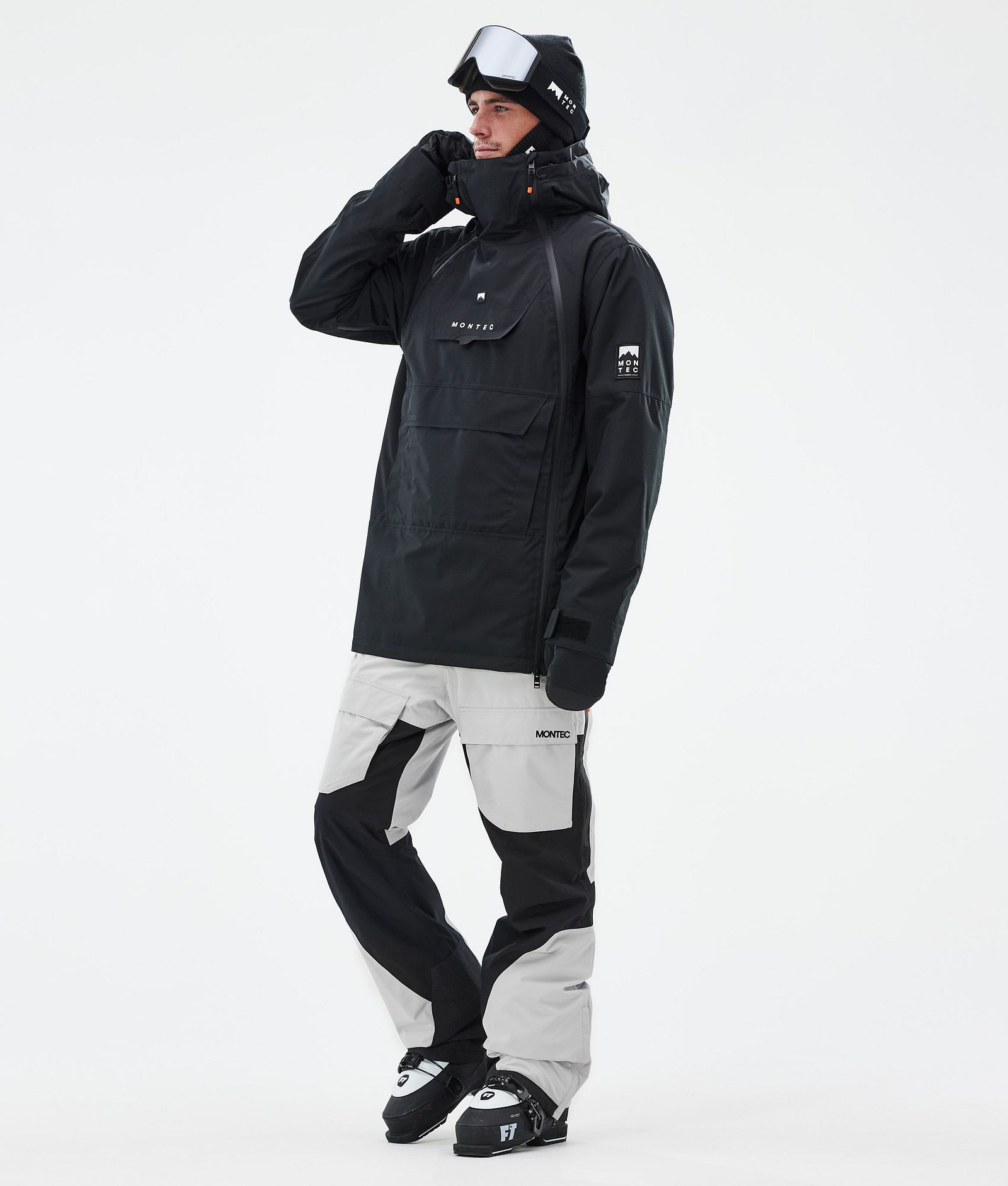 Fawk Ski Pants Men Light Grey/Black, Image 2 of 7