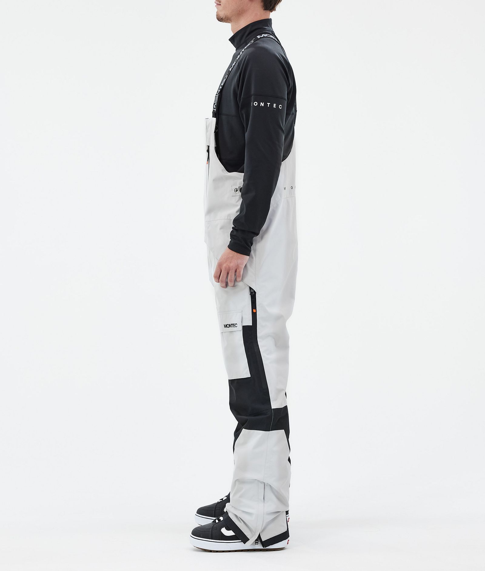 Fawk Pantalon de Snowboard Homme Light Grey/Black, Image 3 sur 7