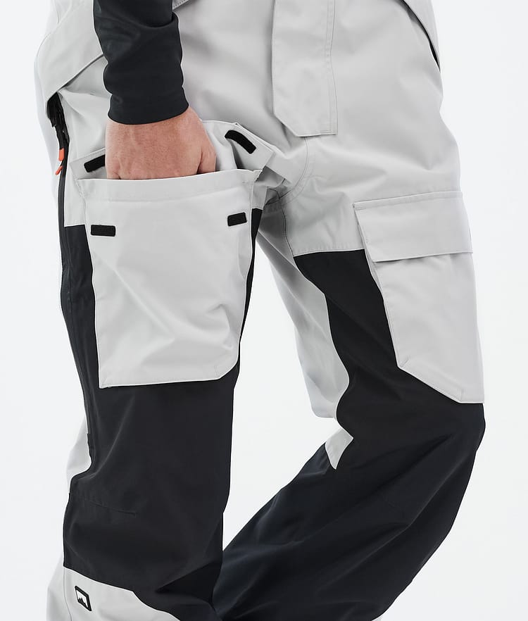 Fawk Pantalon de Snowboard Homme Light Grey/Black, Image 7 sur 7