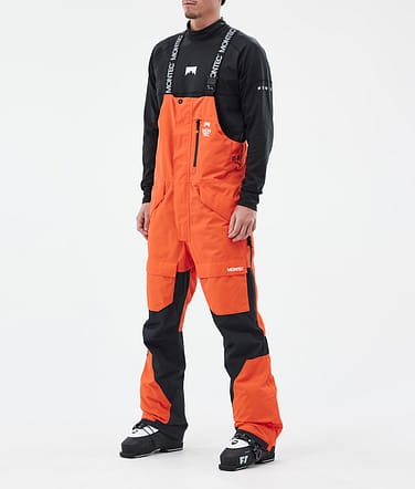 Fawk Ski Pants Men Orange/Black