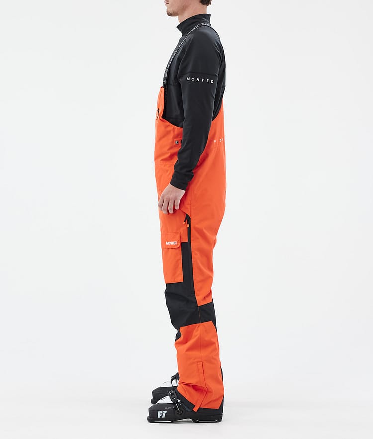 Fawk Pantalon de Ski Homme Orange/Black, Image 3 sur 7