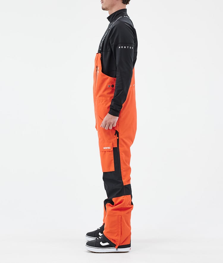 Fawk Pantalon de Snowboard Homme Orange/Black, Image 3 sur 7