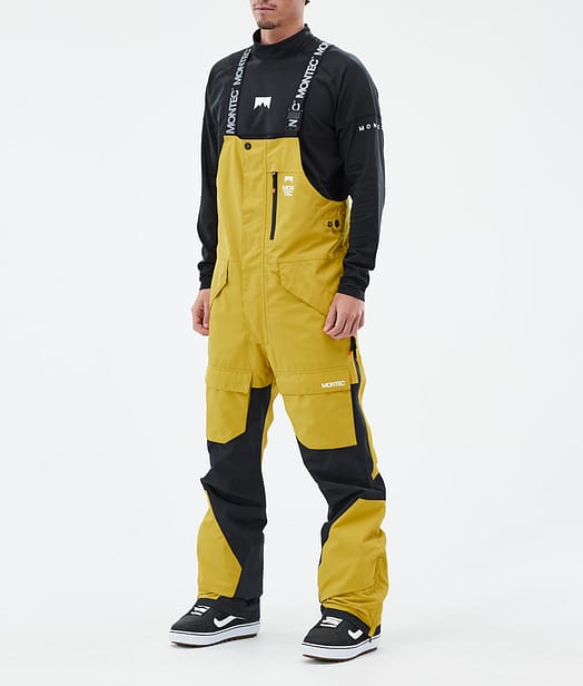 Fawk Pantalon de Snowboard Homme Yellow/Black