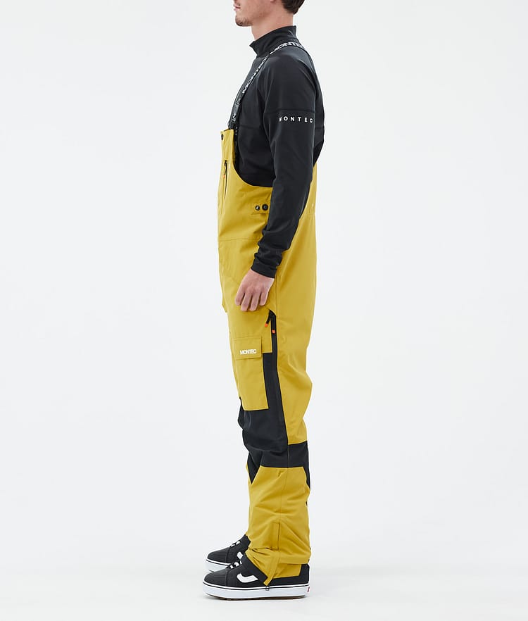 Fawk Snowboard Pants Men Yellow/Black, Image 3 of 7